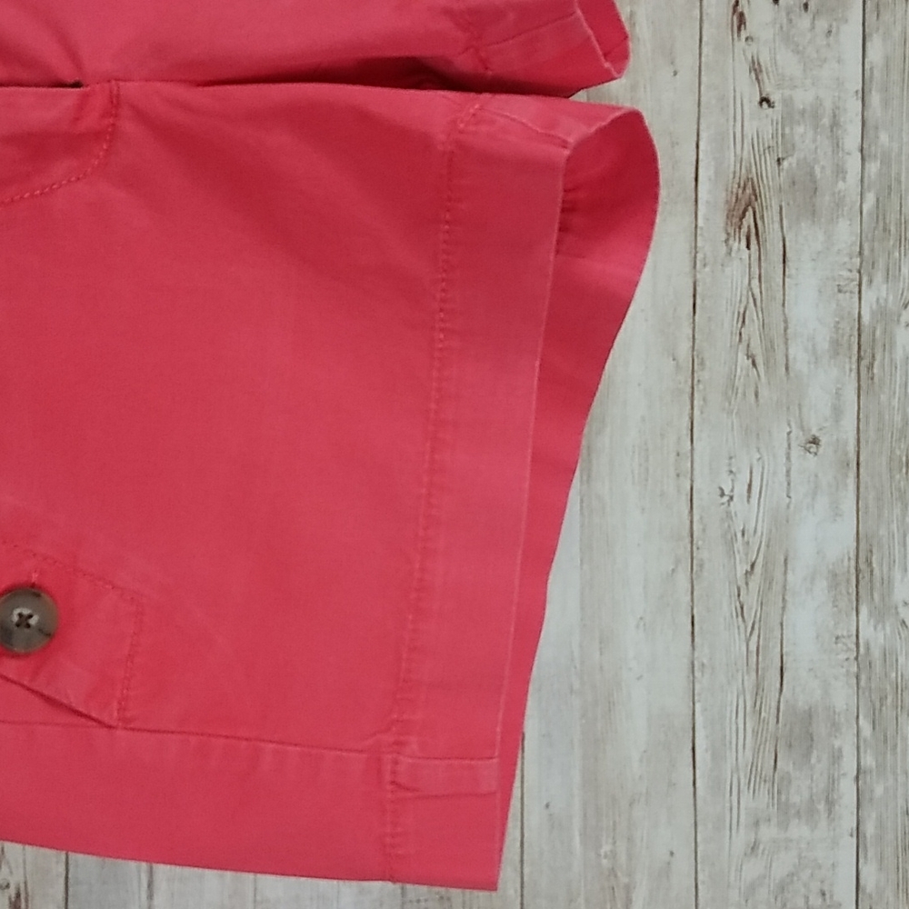 Loft, 0244, Coral orange shorts, size 00 - Picture 3 of 7